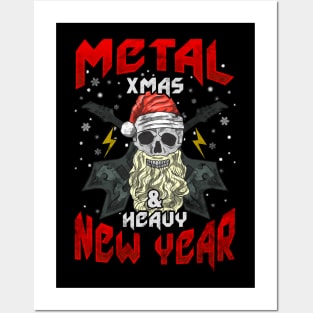 Metal Xmas Heavy New Year Christmas Posters and Art